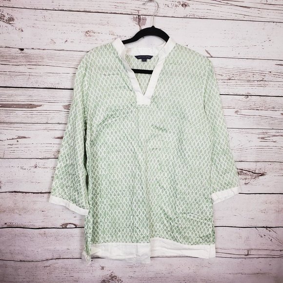 346 Brooks Brothers half sleeve green top size XL - Picture 1 of 4